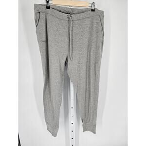 Copper Fit Women's Gray Elastic Lace Closer Pockets Blended Fiber Pant Size L/XL